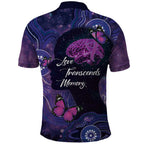 Alzheimer's and Brain Awareness Month Australia Polo Shirt Love Transcends Memory