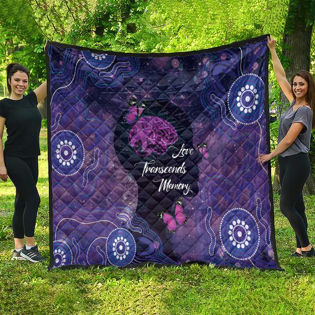 Alzheimer's and Brain Awareness Month Australia Quilt Love Transcends Memory