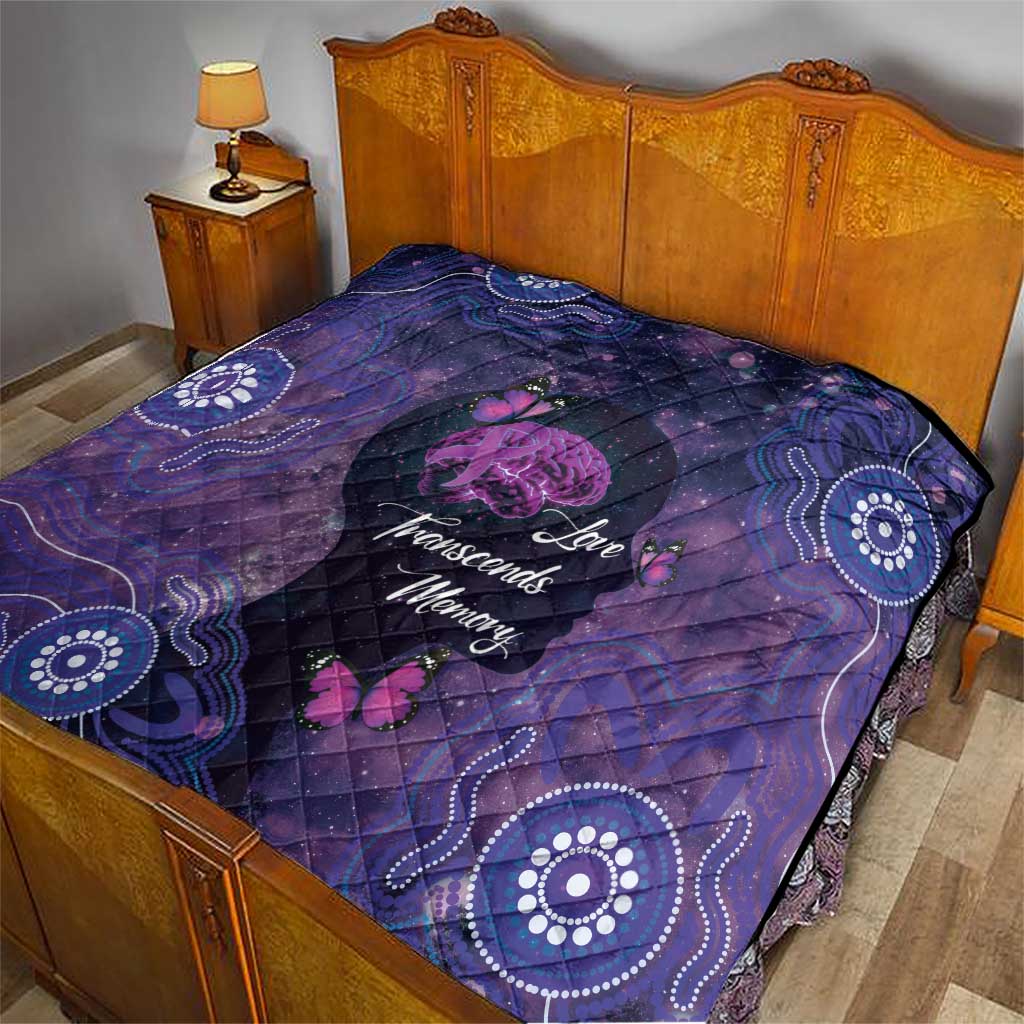Alzheimer's and Brain Awareness Month Australia Quilt Love Transcends Memory