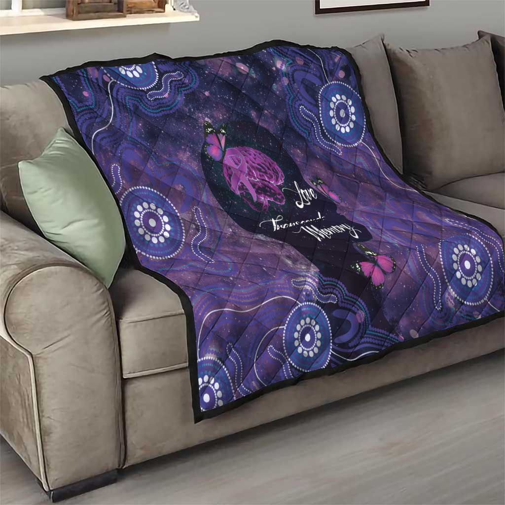 Alzheimer's and Brain Awareness Month Australia Quilt Love Transcends Memory