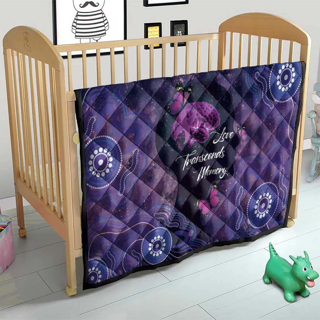 Alzheimer's and Brain Awareness Month Australia Quilt Love Transcends Memory