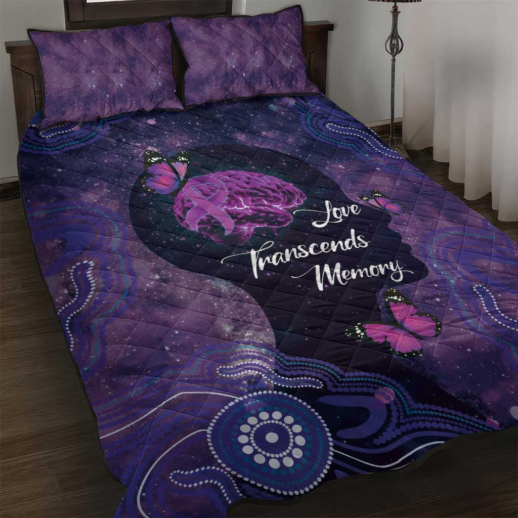 Alzheimer's and Brain Awareness Month Australia Quilt Bed Set Love Transcends Memory