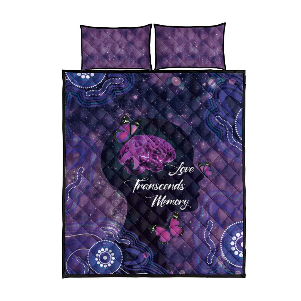 Alzheimer's and Brain Awareness Month Australia Quilt Bed Set Love Transcends Memory