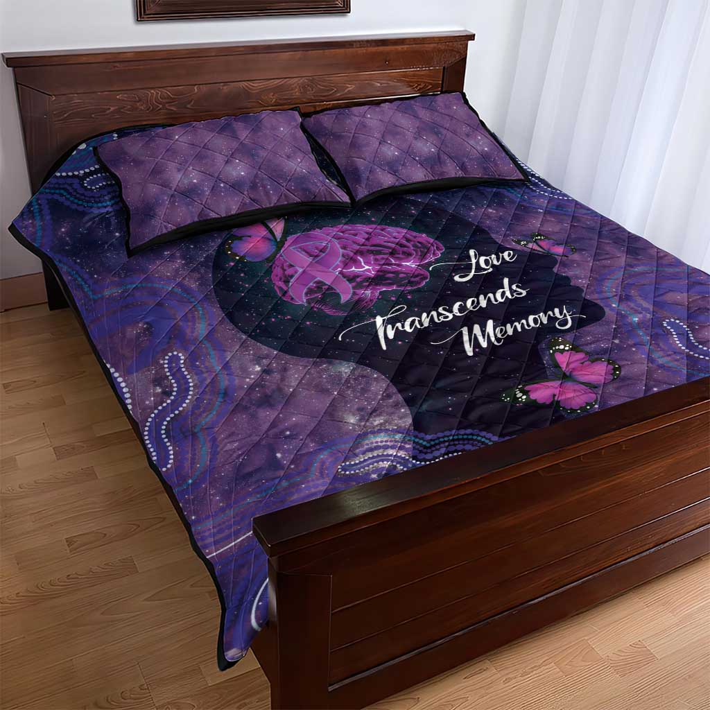 Alzheimer's and Brain Awareness Month Australia Quilt Bed Set Love Transcends Memory