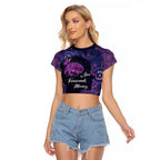 Alzheimer's and Brain Awareness Month Australia Raglan Cropped T Shirt Love Transcends Memory