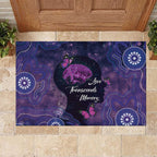 Alzheimer's and Brain Awareness Month Australia Rubber Doormat Love Transcends Memory