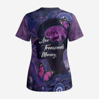 Alzheimer's and Brain Awareness Month Australia Scrub Top Love Transcends Memory - Aussie Hoodie