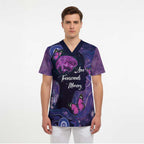 Alzheimer's and Brain Awareness Month Australia Scrub Top Love Transcends Memory - Aussie Hoodie