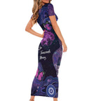 Alzheimer's and Brain Awareness Month Australia Short Sleeve Bodycon Dress Love Transcends Memory