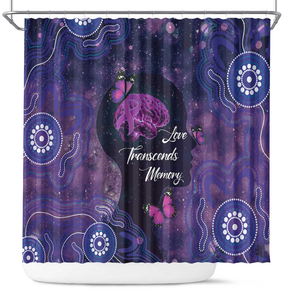 Alzheimer's and Brain Awareness Month Australia Shower Curtain Love Transcends Memory