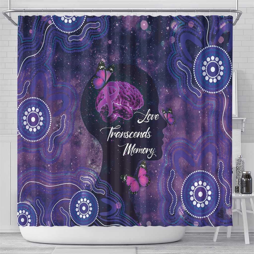 Alzheimer's and Brain Awareness Month Australia Shower Curtain Love Transcends Memory