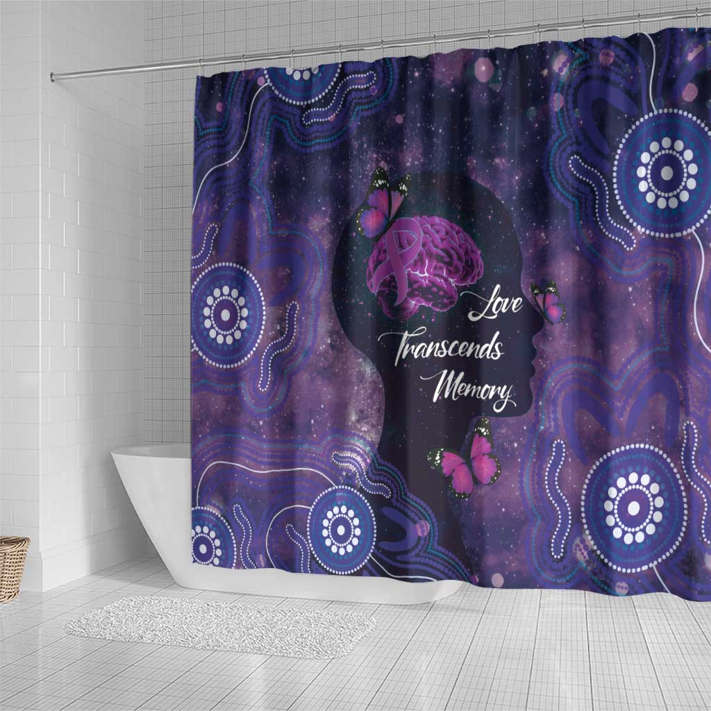 Alzheimer's and Brain Awareness Month Australia Shower Curtain Love Transcends Memory