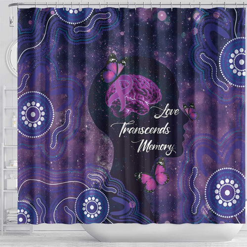 Alzheimer's and Brain Awareness Month Australia Shower Curtain Love Transcends Memory