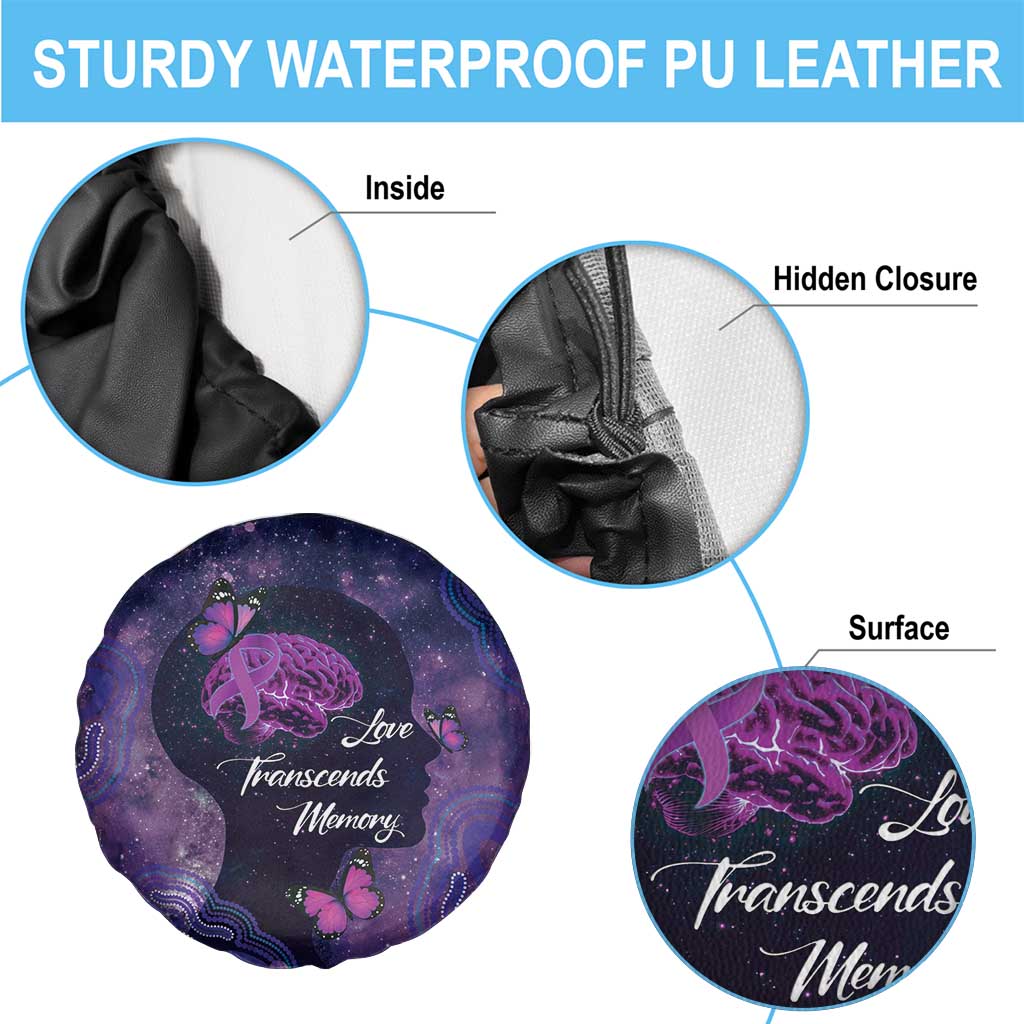 Alzheimer's and Brain Awareness Month Australia Spare Tire Cover Love Transcends Memory