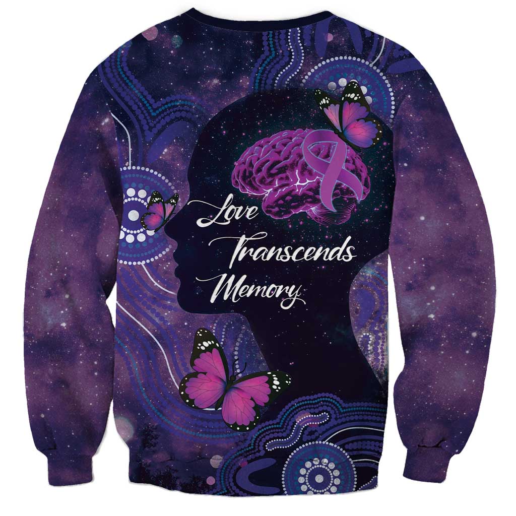 Alzheimer's and Brain Awareness Month Australia Sweatshirt Love Transcends Memory