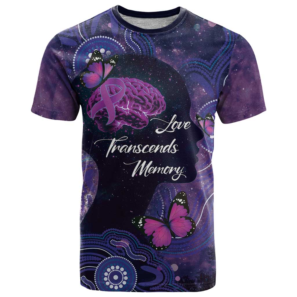 Alzheimer's and Brain Awareness Month Australia T Shirt Love Transcends Memory