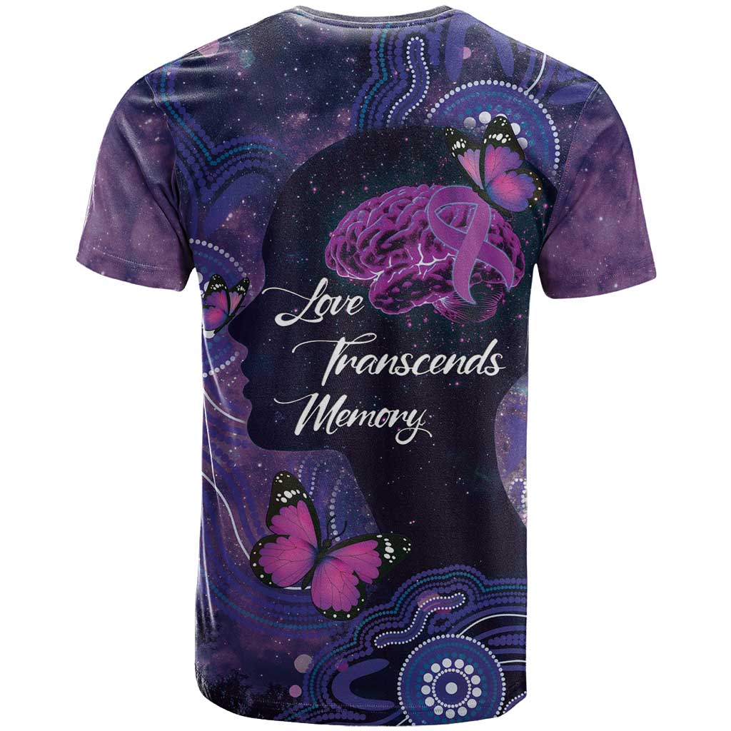 Alzheimer's and Brain Awareness Month Australia T Shirt Love Transcends Memory