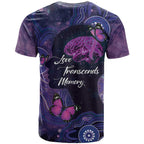Alzheimer's and Brain Awareness Month Australia T Shirt Love Transcends Memory