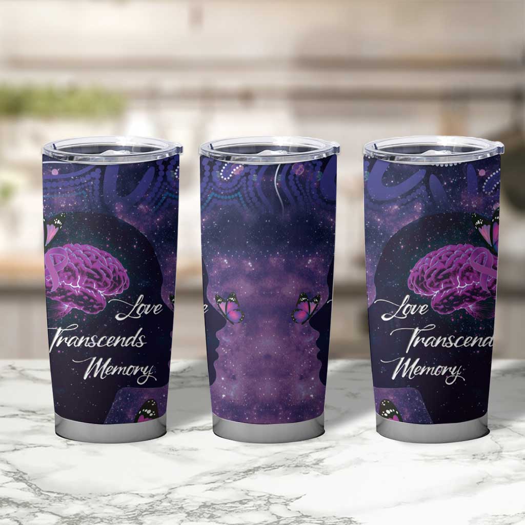 Alzheimer's and Brain Awareness Month Australia Tumbler Cup Love Transcends Memory