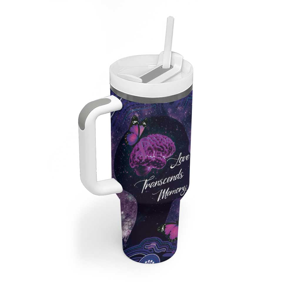 Alzheimer's and Brain Awareness Month Australia Tumbler With Handle Love Transcends Memory