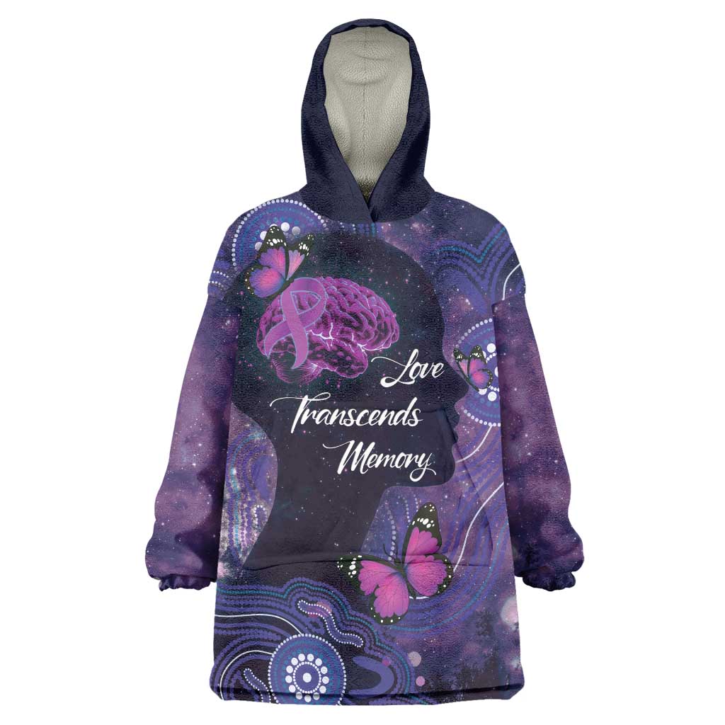 Alzheimer's and Brain Awareness Month Australia Wearable Blanket Hoodie Love Transcends Memory