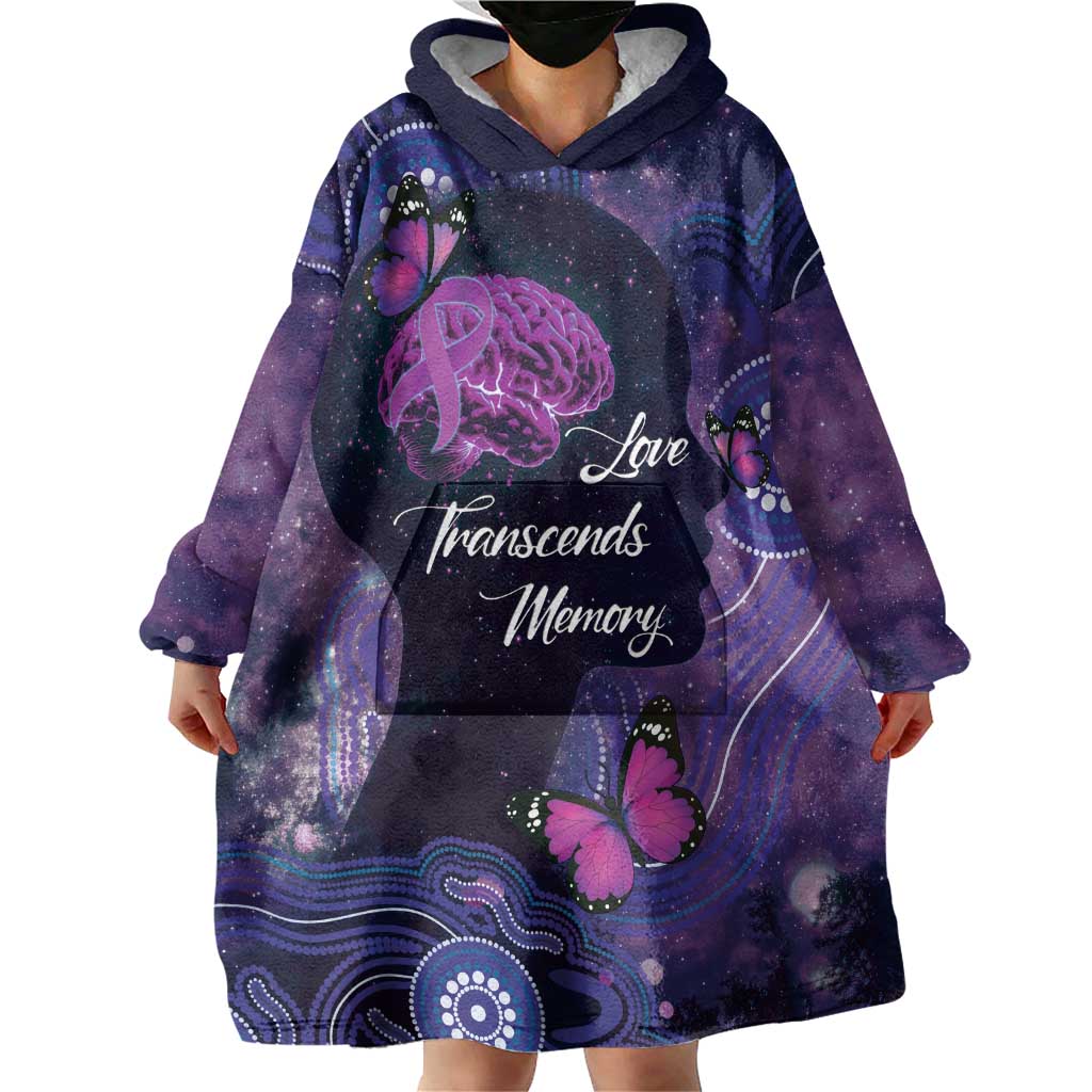 Alzheimer's and Brain Awareness Month Australia Wearable Blanket Hoodie Love Transcends Memory