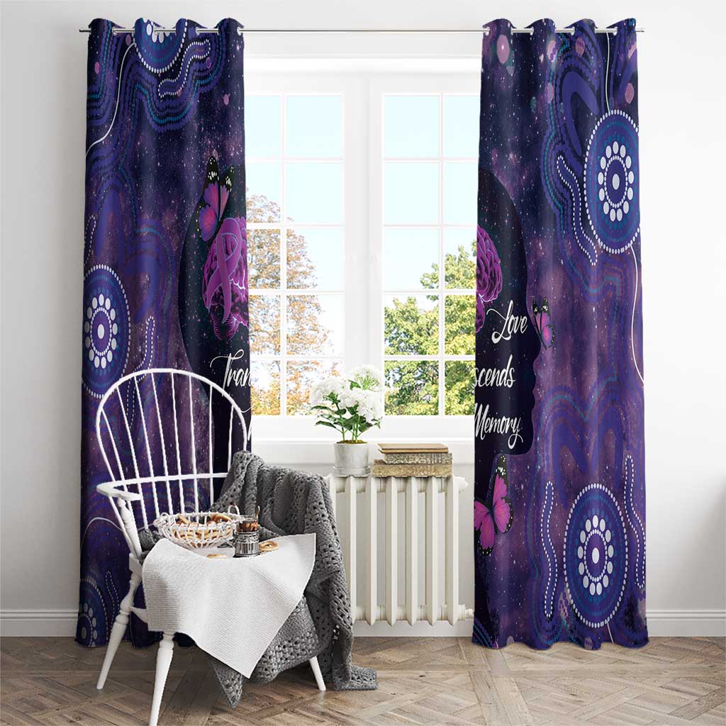 Alzheimer's and Brain Awareness Month Australia Window Curtain Love Transcends Memory