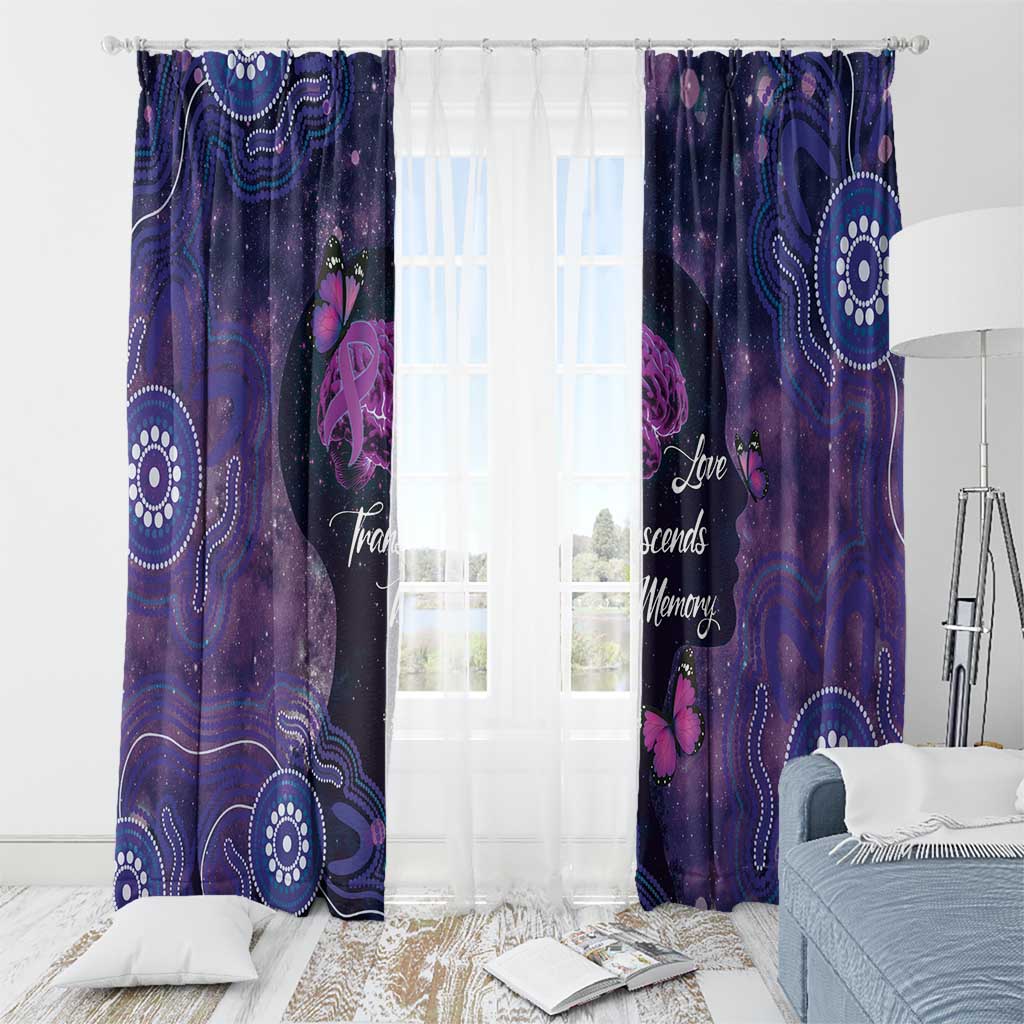 Alzheimer's and Brain Awareness Month Australia Window Curtain Love Transcends Memory