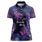 Alzheimer's and Brain Awareness Month Australia Women Polo Shirt Love Transcends Memory