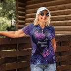Alzheimer's and Brain Awareness Month Australia Women Polo Shirt Love Transcends Memory