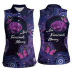 Alzheimer's and Brain Awareness Month Australia Women Sleeveless Polo Shirt Love Transcends Memory