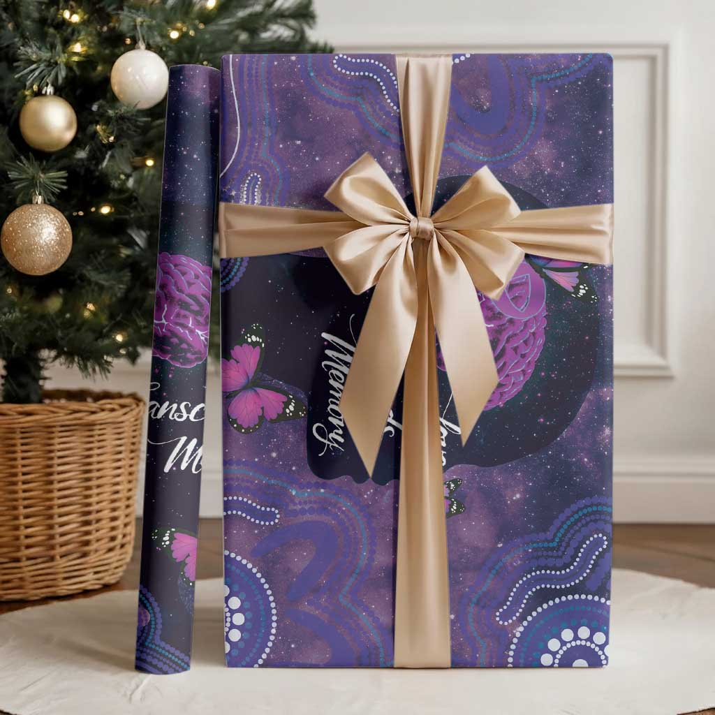 Alzheimer's and Brain Awareness Month Australia Wrapping Paper Love Transcends Memory - Aussie Hoodie