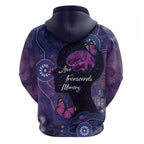 Alzheimer's and Brain Awareness Month Australia Zip Hoodie Love Transcends Memory