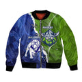 Custom Bulldogs And Raiders Rugby Bomber Jacket Dynamic Style