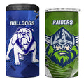 Bulldogs And Raiders Rugby 4 in 1 Can Cooler Tumbler Dynamic Style