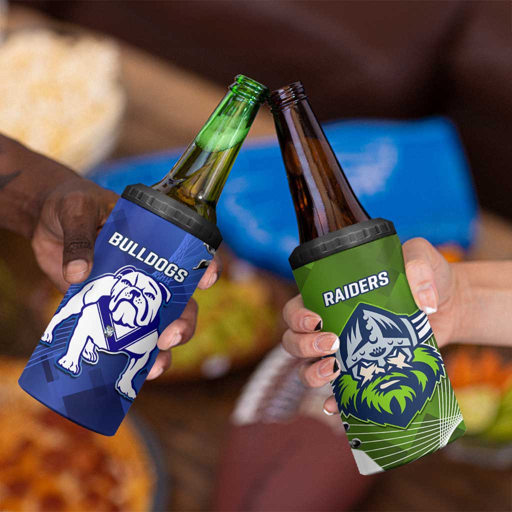 Bulldogs And Raiders Rugby 4 in 1 Can Cooler Tumbler Dynamic Style