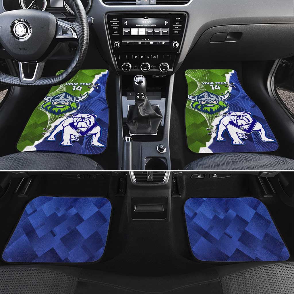 Custom Bulldogs And Raiders Rugby Car Mats Dynamic Style