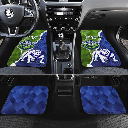 Custom Bulldogs And Raiders Rugby Car Mats Dynamic Style
