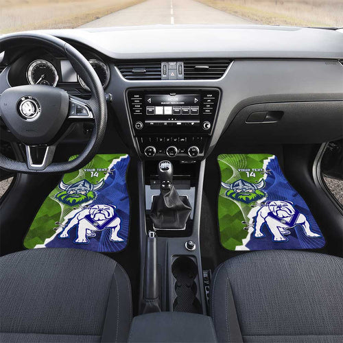 Custom Bulldogs And Raiders Rugby Car Mats Dynamic Style