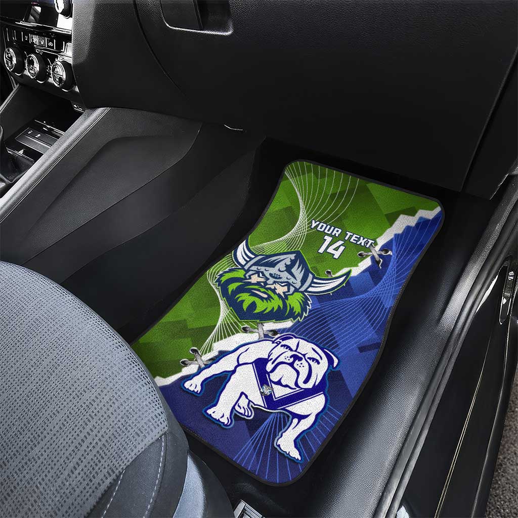 Custom Bulldogs And Raiders Rugby Car Mats Dynamic Style