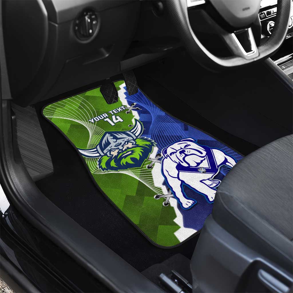Custom Bulldogs And Raiders Rugby Car Mats Dynamic Style