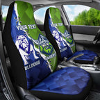 Custom Bulldogs And Raiders Rugby Car Seat Cover Dynamic Style