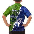 Custom Bulldogs And Raiders Rugby Family Matching Mermaid Dress and Hawaiian Shirt Dynamic Style