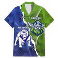 Custom Bulldogs And Raiders Rugby Family Matching Mermaid Dress and Hawaiian Shirt Dynamic Style