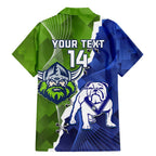 Custom Bulldogs And Raiders Rugby Family Matching Mermaid Dress and Hawaiian Shirt Dynamic Style