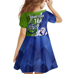 Custom Bulldogs And Raiders Rugby Family Matching Tank Maxi Dress and Hawaiian Shirt Dynamic Style