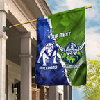 Custom Bulldogs And Raiders Rugby Garden Flag Dynamic Style