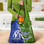 Custom Bulldogs And Raiders Rugby Grocery Bag Dynamic Style