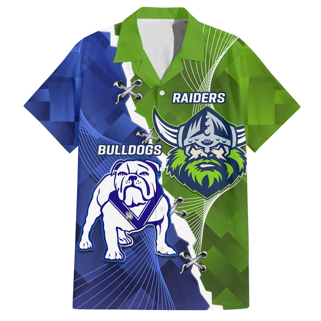 Custom Bulldogs And Raiders Rugby Hawaiian Shirt Dynamic Style