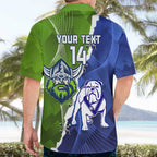 Custom Bulldogs And Raiders Rugby Hawaiian Shirt Dynamic Style